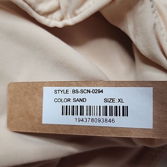 134 NWT Skims SQUARE NECK THONG BODYSUIT SIZE XL COLOR SAND - Picture 6 of 9